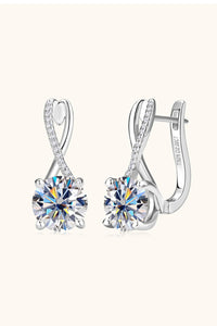 4 Carat Moissanite 925 Sterling Silver Earrings Trandify Deal