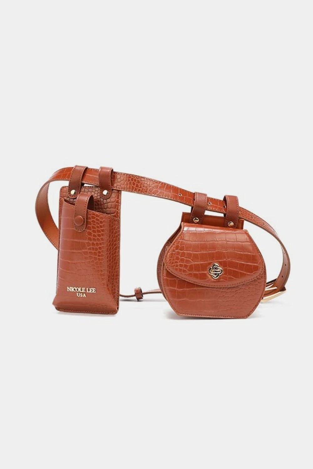 Nicole Lee USA 2 Piece Texture Belt Bag Trandify deal