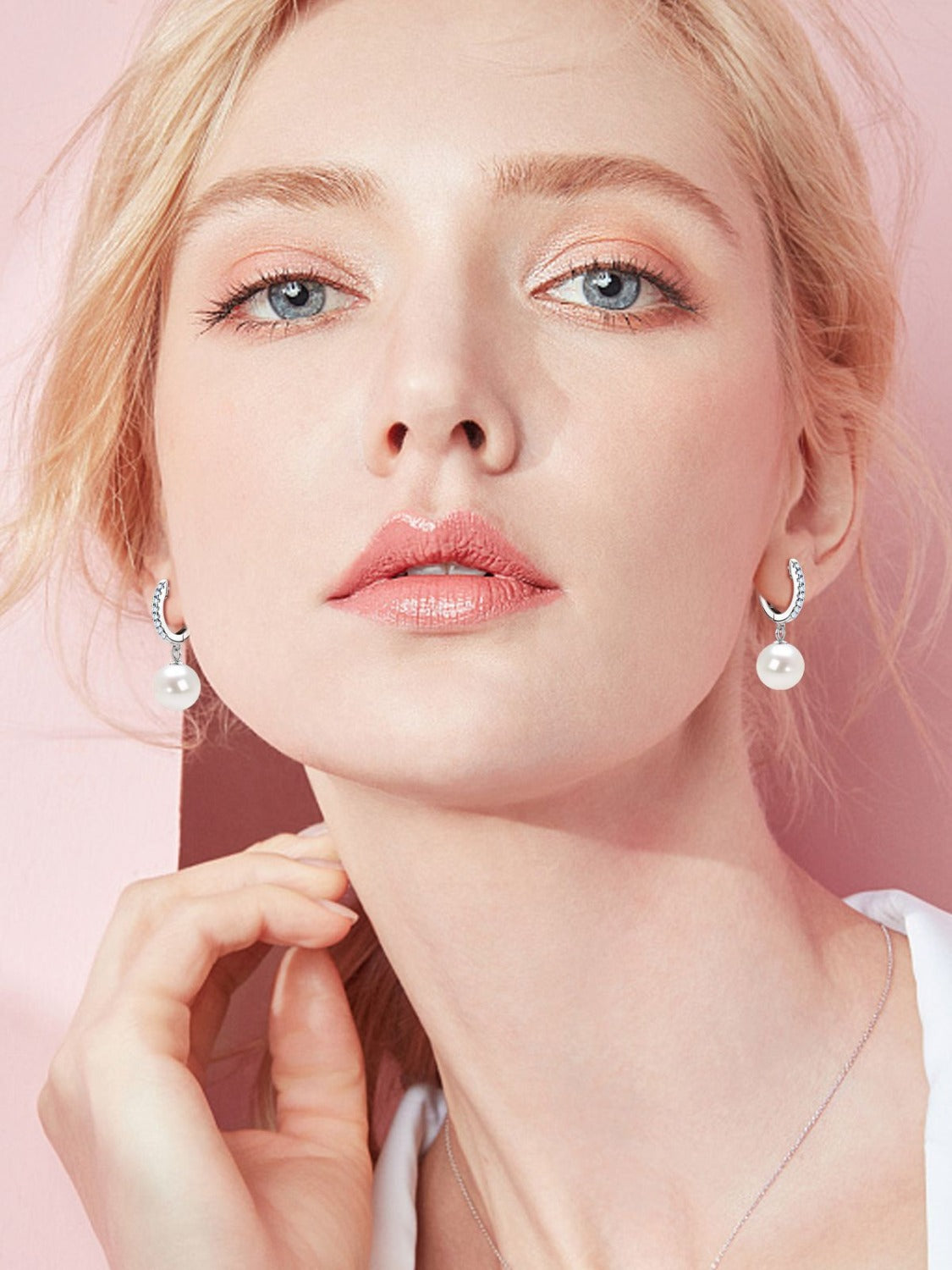 925 Sterling Silver Freshwater Pearl Earrings Trandify Deal