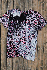 Leopard Round Neck Short Sleeve T-Shirt Trandify deal