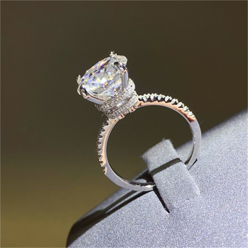 5 Carat Moissanite 925 Sterling Silver Ring Trandify Deal