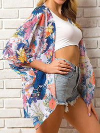 Open Front Half Sleeve Cover-Up Trandify deal