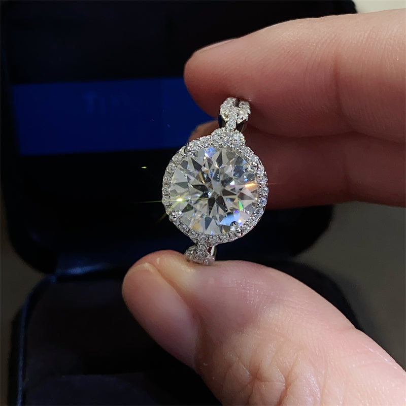 3 Carat 925 Sterling Silver Moissanite Ring Trandify Deal