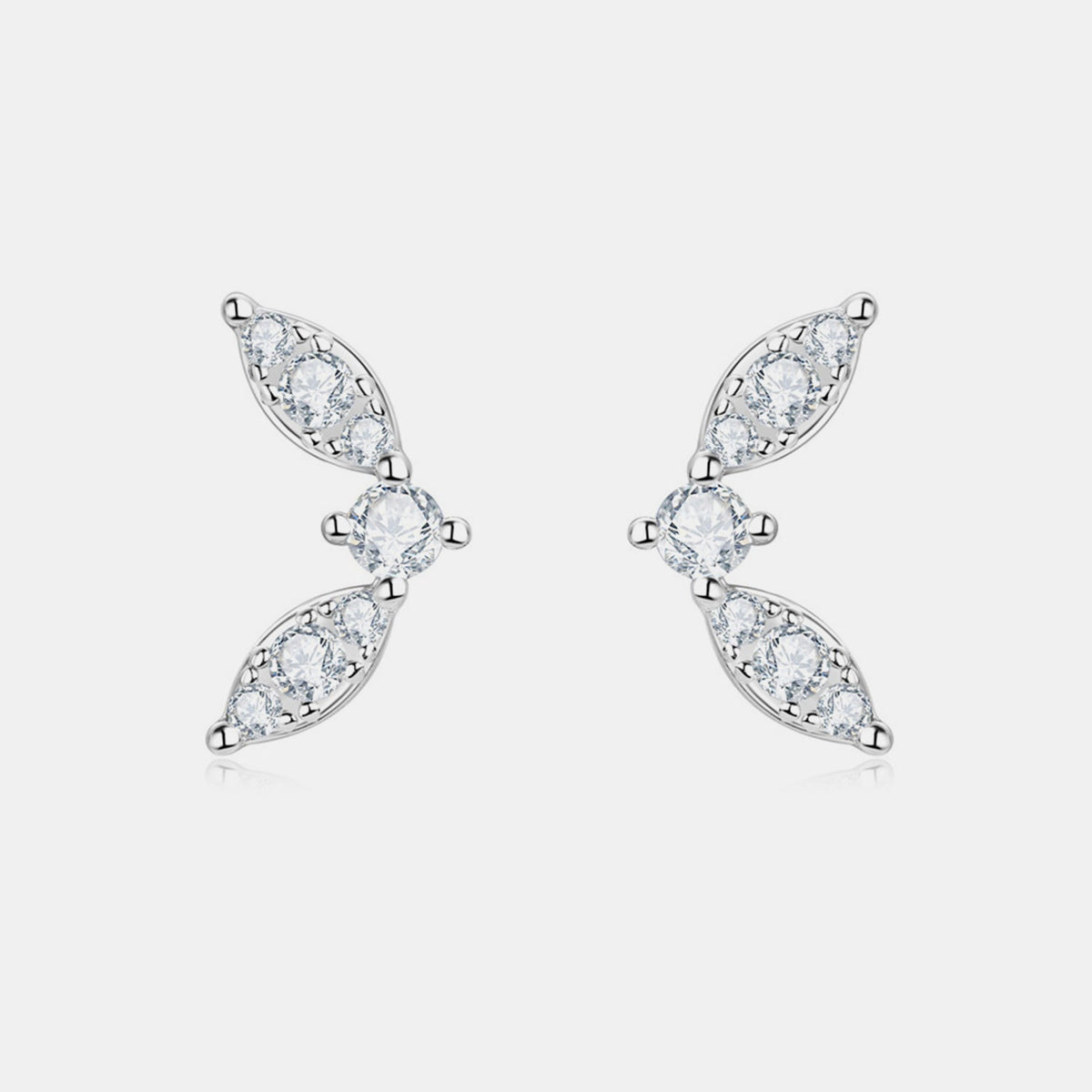 Moissanite 925 Sterling Silver Stud Earrings Trandify deal