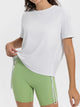 Millennia Drawstring Round Neck Short Sleeve Active T-Shirt Trandify deal