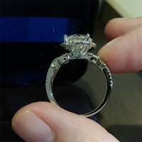 3 Carat 925 Sterling Silver Moissanite Ring Trandify Deal