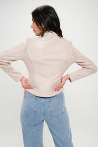 Coalition LA Zip Up Vegan Moto Jacket Trandify Deal