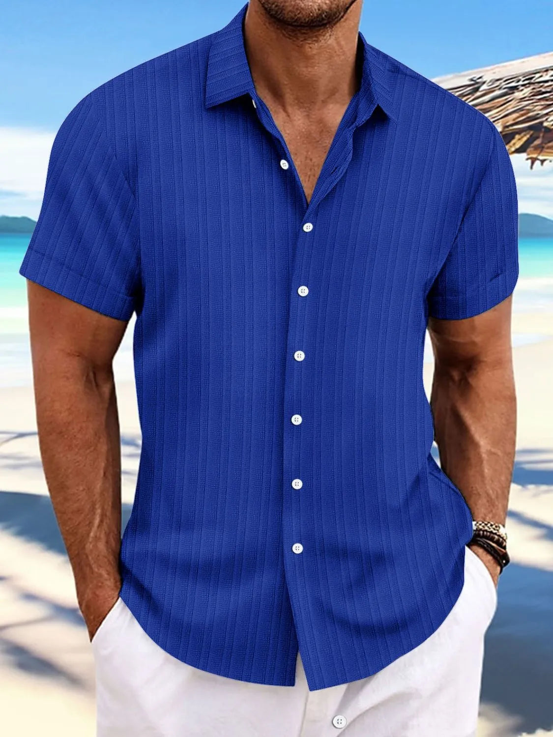 Breathable Cotton Men’s Shirt – Summer Office & Weekend Outfit Essential