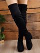 Round Toe Block Heel Boots Trandify Deal