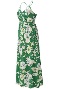 Crisscross Printed Surplice Cami Dress - Trandify Deal