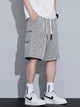 Men's Plus Size Athletic Shorts with Pockets - Loose Fit