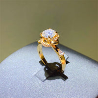 1 Carat Moissanite Zircon 925 Sterling Silver Ring Trandify Deal