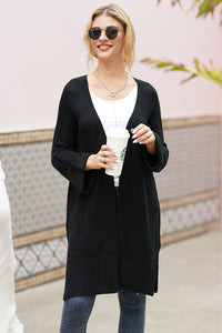 Open Front Long Sleeve Cardigan Trandify Deal