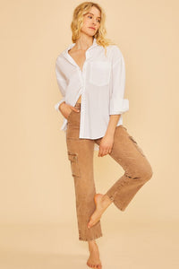 Annie Wear Straight Leg Jeans with Cargo Pockets Trandify Deal