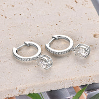 3 Carat Moissanite 925 Sterling Silver Earrings Trandify Deal