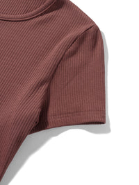 Round Neck Short Sleeve T-Shirt Trandify deal