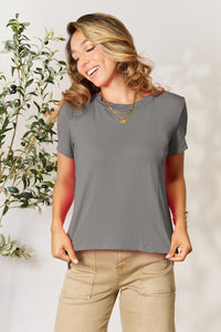 Basic Bae Full Size Round Neck Short Sleeve T-Shirt Trandify deal