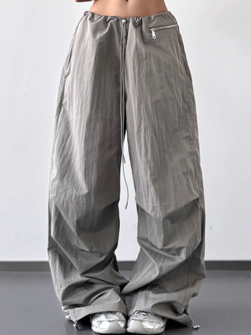 Trendy Streetwear Cargo Pants for Women – Comfort Fit & Adjustable Waist