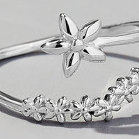 925 Sterling Silver Flower Ring Trandify Deal