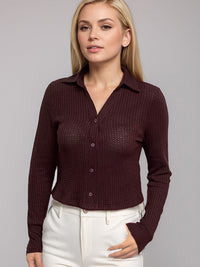 Johnny Collar Long Sleeve Knit Shirt Trandify Deal