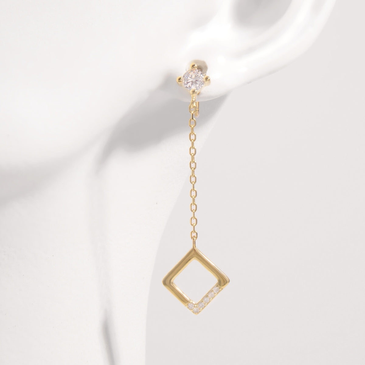 925 Sterling Silver Inlaid Zircon Earrings Trandify Deal