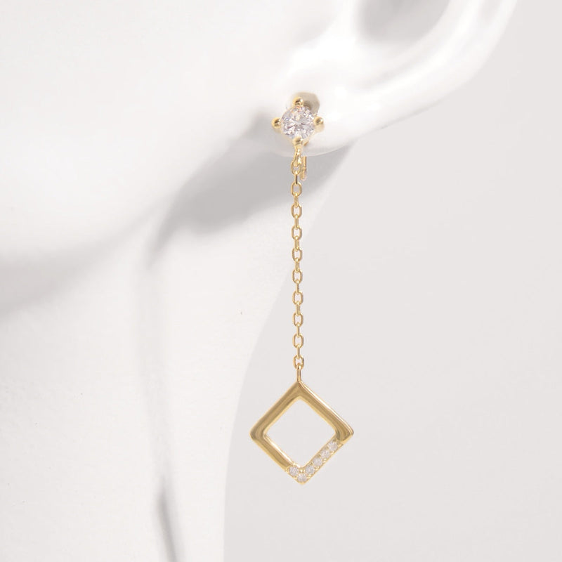 925 Sterling Silver Inlaid Zircon Earrings Trandify Deal