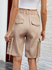 High Waist Denim Shorts with Pockets Trandify deal