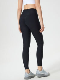 Women's High Waist Yoga Leggings – Black Tummy Control Workout Pants for Running & Gym – Plus Size Activewear – Trandifydeal