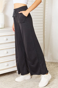 Basic Bae Wide Leg Pocketed Pants Trandify Deal