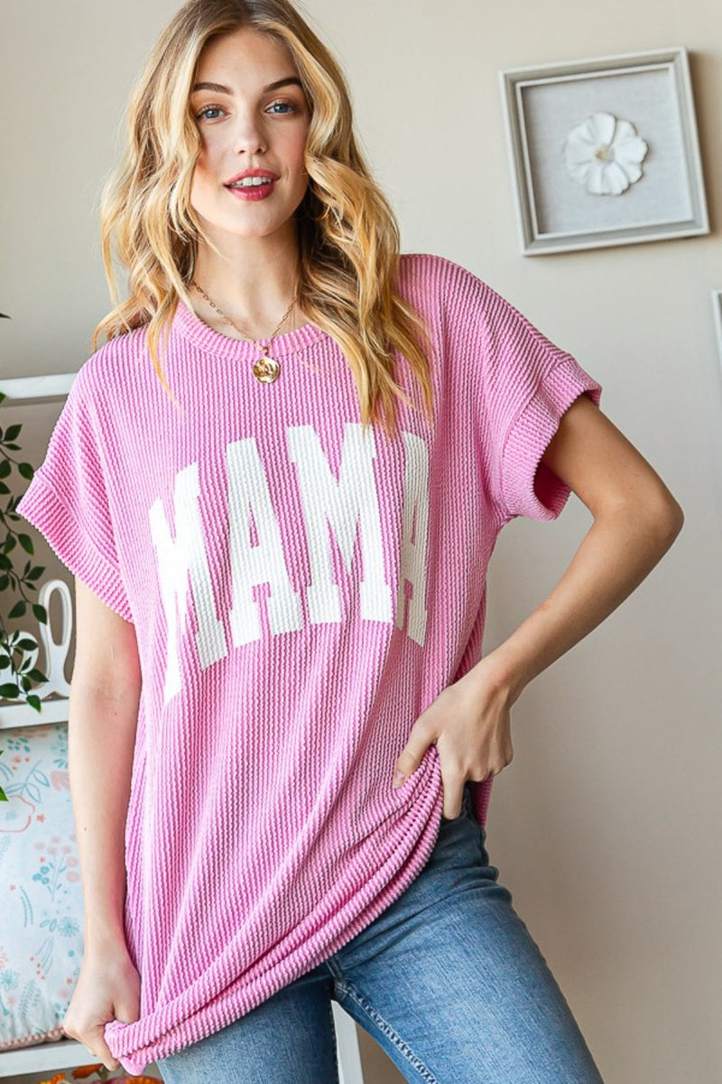 Heimish Full Size Letter Graphic Short Sleeve T-Shirt Trandify deal