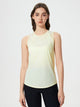 Women’s Cutout Back Active Tank Top – Cropped Yoga Tee for Workouts