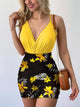 Surplice Spaghetti Strap Top and Printed Mini Skirt Set Trandify deal