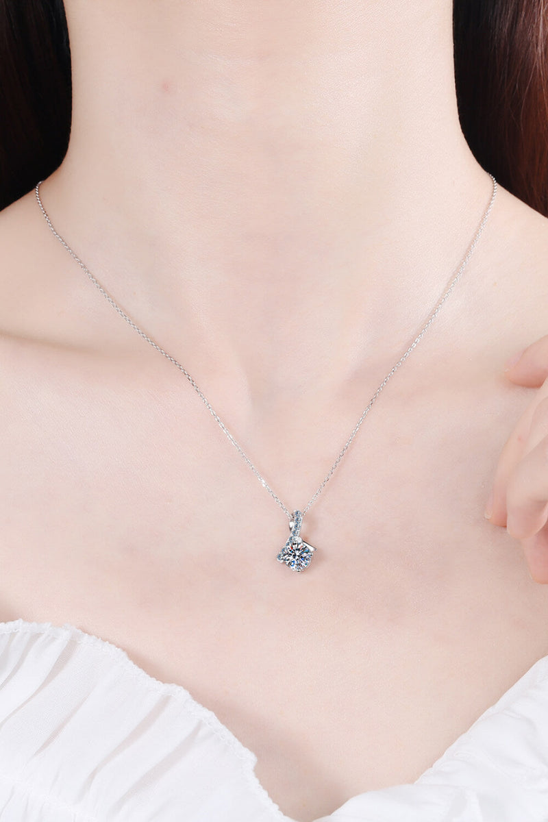 Unique and Chic Moissanite Pendant Necklace Trandify Deal