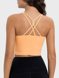 Millennia Crisscross Round Neck Active Tank Trandify deal