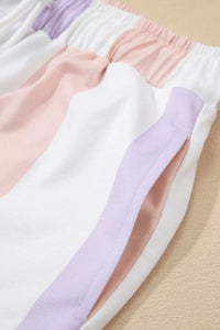 Women's Striped Drawstring Pants with Pockets - Comfy Casual Wear