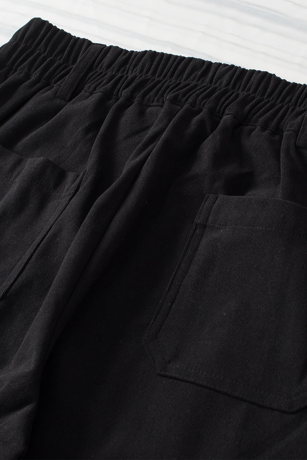 Half Elastic Waist Straight Pants Trandify Deal