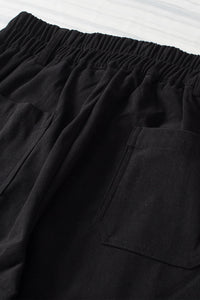 Half Elastic Waist Straight Pants Trandify Deal