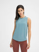 Women’s Cutout Back Active Tank Top – Cropped Yoga Tee for Workouts