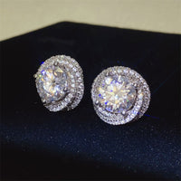 6 Carat Moissanite 925 Sterling Silver Earrings Trandify deal