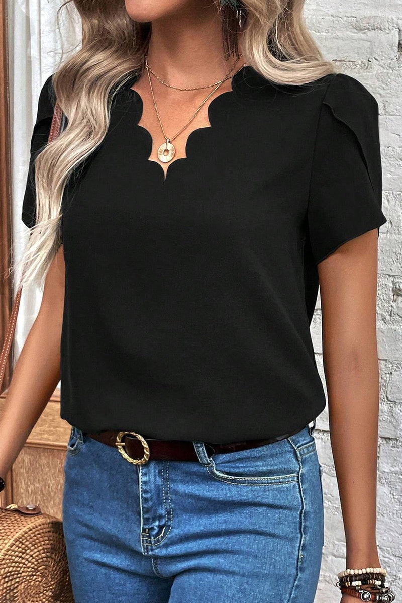 V-Neck Short Sleeve T-Shirt Trandify deal