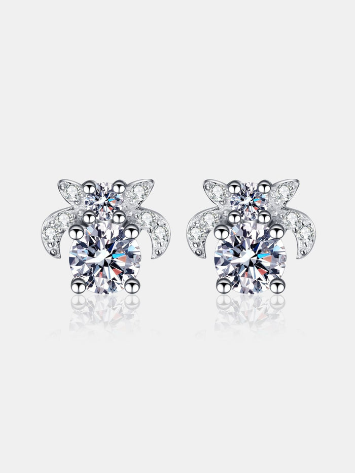 1 Carat Moissanite 925 Sterling Silver Stud Earrings Trandify Deal