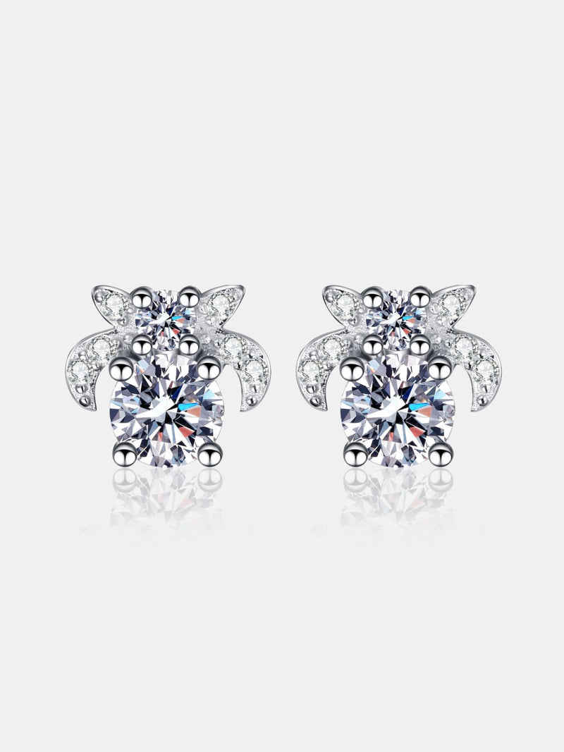 1 Carat Moissanite 925 Sterling Silver Stud Earrings Trandify Deal