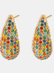 Stainless Steel Inlaid Zircon Teardrop Earrings Trandify deal