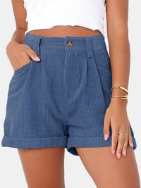 Full Size High Waist Shorts with Pockets Trandify deal