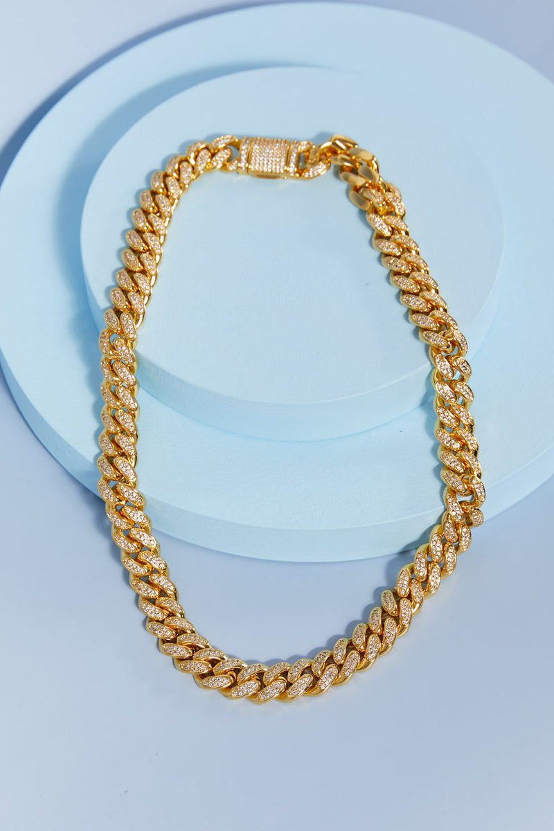 Brass Curb Chain Necklace Trandify Deal