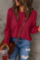 Double Take Full Size Round Neck Long Sleeve T-Shirt Trandify Deal