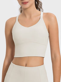 Millennia Crisscross Round Neck Active Tank Trandify deal