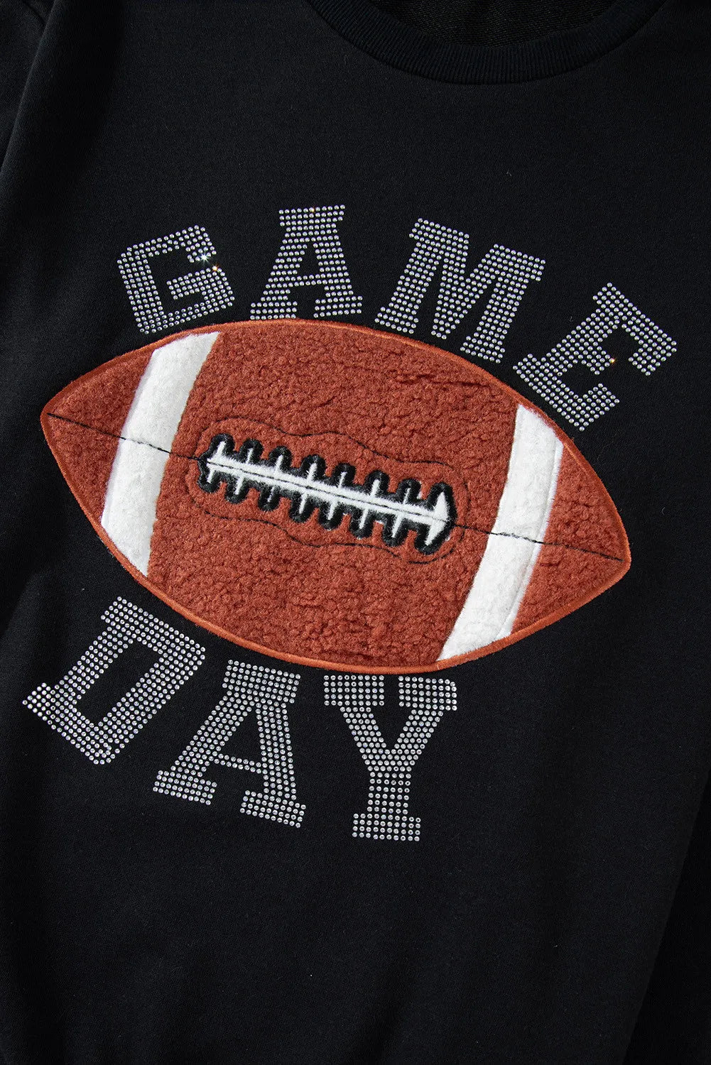 GAME DAY Football Round Neck Long Sleeve Top and Shorts Set Trandify Deal