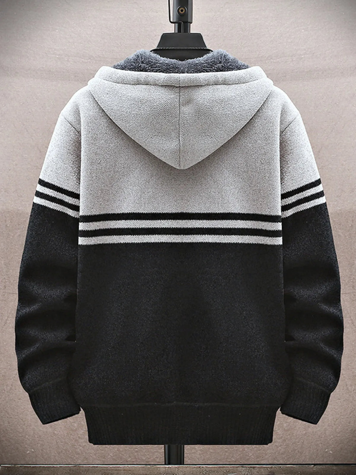 Big & Tall Hoodie Cardigan for Men – Soft & Warm