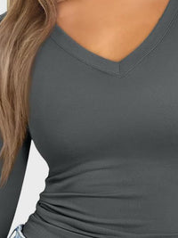 Lovelet V-Neck Long Sleeve T-Shirt Trandify Deal